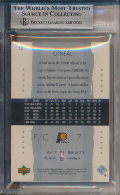 Upper Deck 2003-2004 Exquisite Collection Base #13 Jermaine O'Neal 160/225 / BGS Grade 9