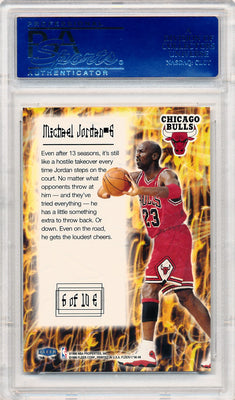 Fleer 1998-1999 Fleer Tradition Electrifying #6 Michael Jordan 6/10 / PSA Grade 10