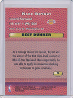 Topps 1998 Bowman's Best Dunker Techniques #T4 Kobe Bryant