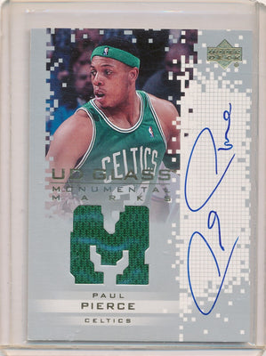 Upper Deck 2003-04 UD Glass Monumental Marks #PP-J Paul Pierce