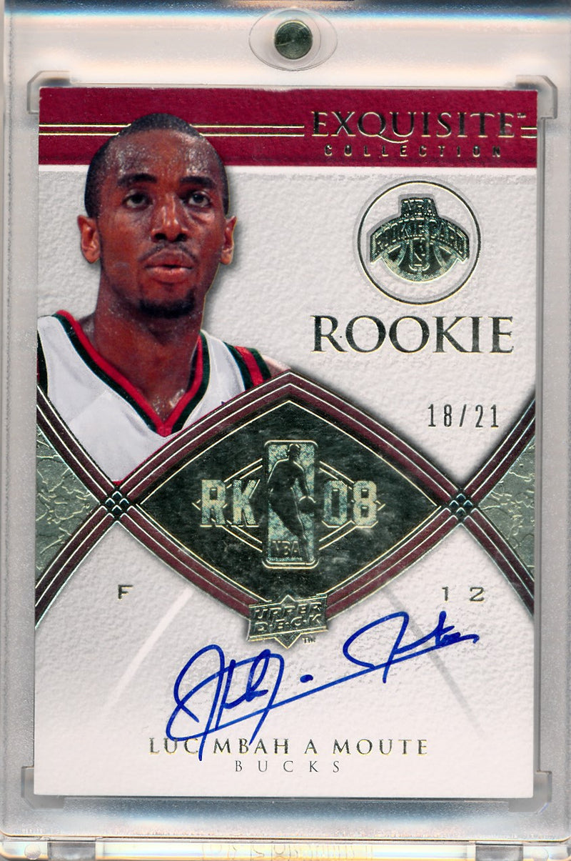 Upper Deck 2008-2009 Exquisite Collection Rookie Parallel #98 Luc Mbah A Moute 18/21