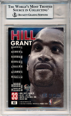 SkyBox 1998-99 Premium Star Rubies #40 Grant Hill 16/50 / BGS Grade 9