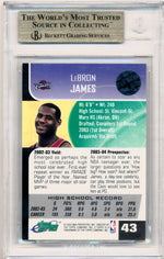 E-Topps 2003   #43 Lebron James  / BGS Grade 9.5