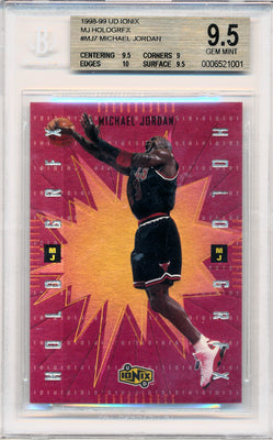 Upper Deck 1998-1999 Ionix MJ Hologrfx #MJ7 Michael Jordan  / BGS Grade 9.5