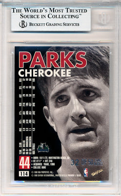 SkyBox 1998-99 Premium Star Rubies #114 Cherokee Parks 32/50 / BGS Grade 9