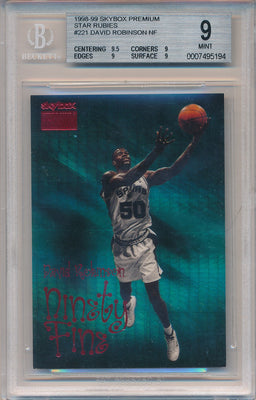 Fleer 1990-1991 Rookie Sensations Basketball #0 David Robinson 1/10 / BGS Grade 9.5