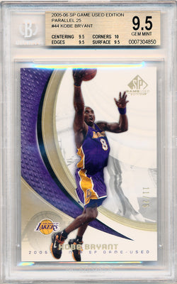 Upper Deck 2005-2006 SP Game Used Editiom Parallel 25 #44 Kobe Bryant 11/25 / BGS Grade 9.5