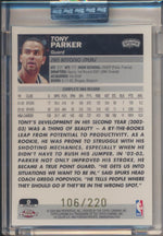 Topps  2003-2004 Chrome  X-Fractor #9 Tony Parker 106/220