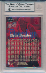 SkyBox 1997-1998 Premium Star Rubies #17SR Clyde Drexler 2/50 / BGS Grade 9