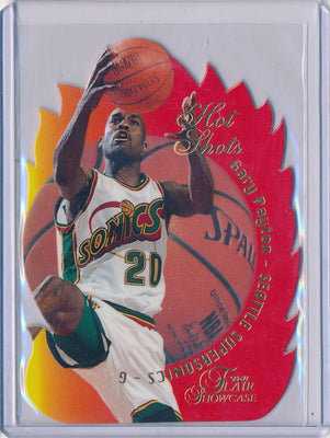 Fleer 1996-1997 Flair Showcase  Hot Shots #19/20 Gary Payton