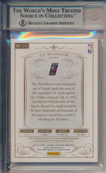 Panini 2013-2014 National Treasures RPA Platinum #108 C.J. McCollum 2/5 / BGS Grade 9