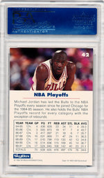 Skybox 1992 USA Basketball NBA Playoffs #42 Michael Jordan  / PSA Grade 10