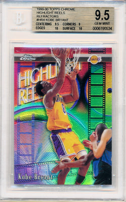 Topps 1999-2000 Chrome Highlight Reels Refractors #HR4 Kobe Bryant  / BGS Grade 9.5