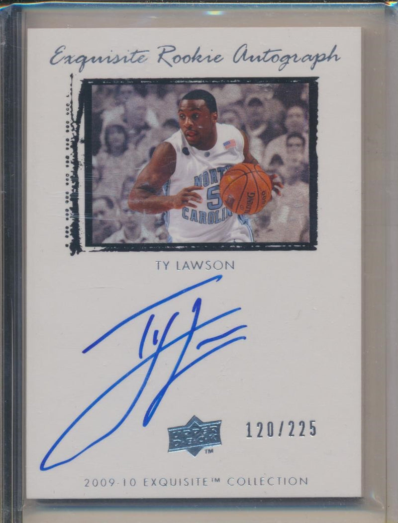 Upper Deck 2009-2010 Exquisite Collection Rookie Auto #62 Ty Lawson 120/225