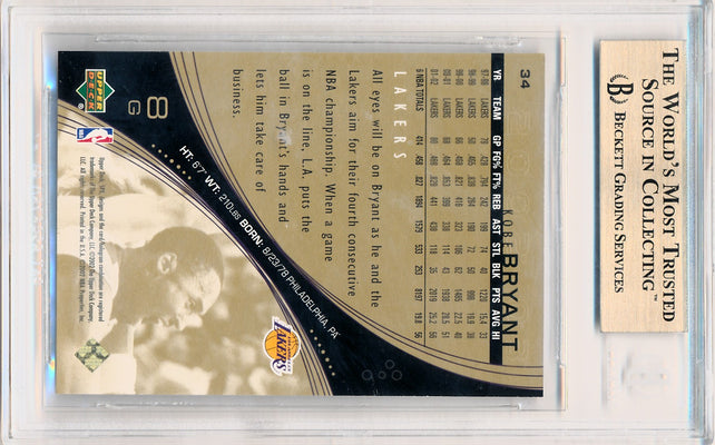 Upper Deck 2002-2003 SPx Spectrum  #34 Kobe Bryant 17/25 / BGS Grade 9.5