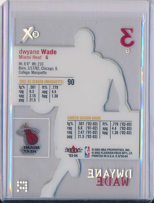 Fleer 2003-2004 E-X Basketball #90 Dwyane Wade