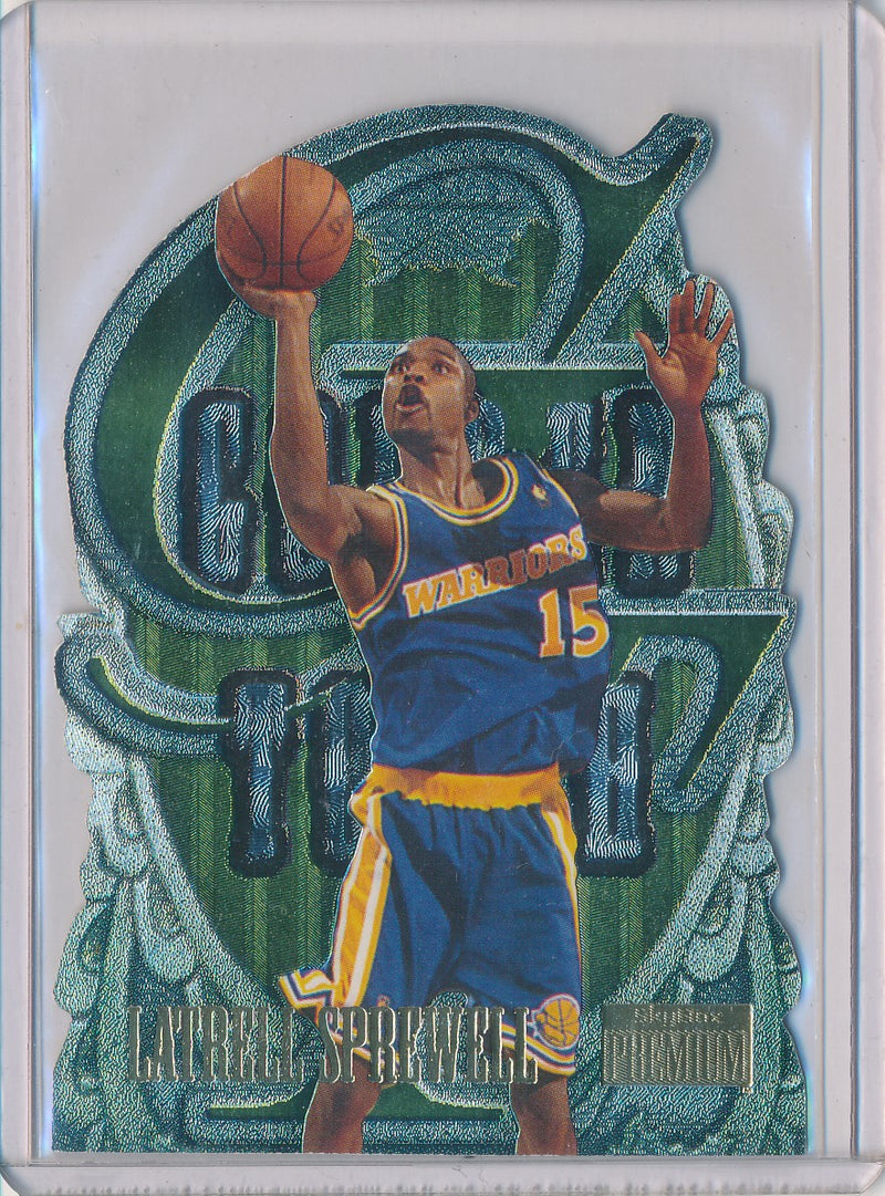 SkyBox 1996-1997 Premium Golden Touch #9/10 Latrell Sprewell