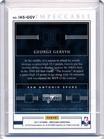 Panini 2017-2018 Impeccable All Star Appearances #IASGGV George Gervin 8/12