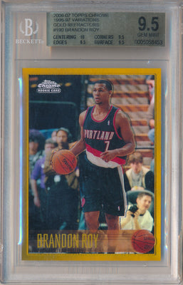 Topps 2006-2007 Chrome 96'-97' Varitations #190 Brandon Roy 2/25 / BGS Grade 9.5