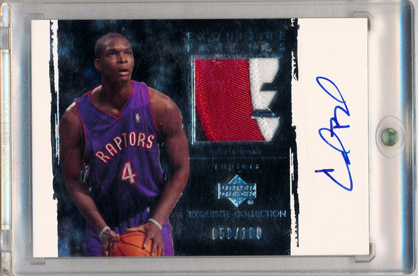 Upper Deck 2003-2004 Exquisite Collection Patches Autographs #AP-CB Chris Bosh 58/100