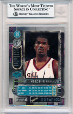 Skybox 1997-1998 Metal Universe Championship Precious Metal Gems Green #59 Hakeem Olajuwon 5/100 / BGS Grade 9