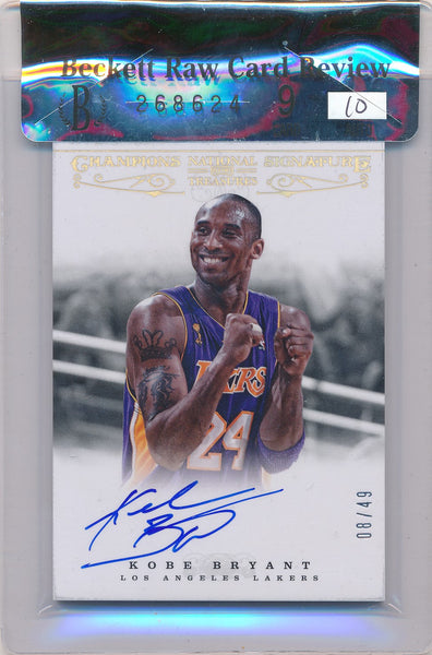 Panini 2012-2013 National Treasures Champions Signature #16 Kobe