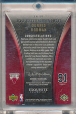 Upper Deck 2005-2006 Exquisite Collection Exquisite Number Pieces #EN-DR Dennis Rodman 77/91