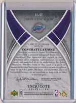 Upper Deck 2006-2007 Exquisite Collection Limited Logos #LL-ST John Stockton 37/50