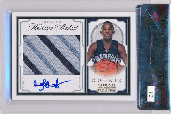 Panini 2009-2010 National Treasures Century Gold #202 Hasheem Thabeet 5/25 / Auto Grade 10