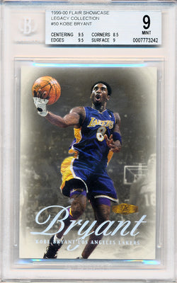 Fleer 1999-2000 Flair Showcase Legacy Collection #50 Kobe Bryant 12/20 / BGS Grade 9