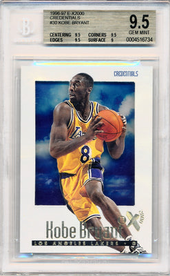 Skybox 1996-1997 E-X2000 Credentials #30 Kobe Bryant 477/499 / BGS Grade 9.5