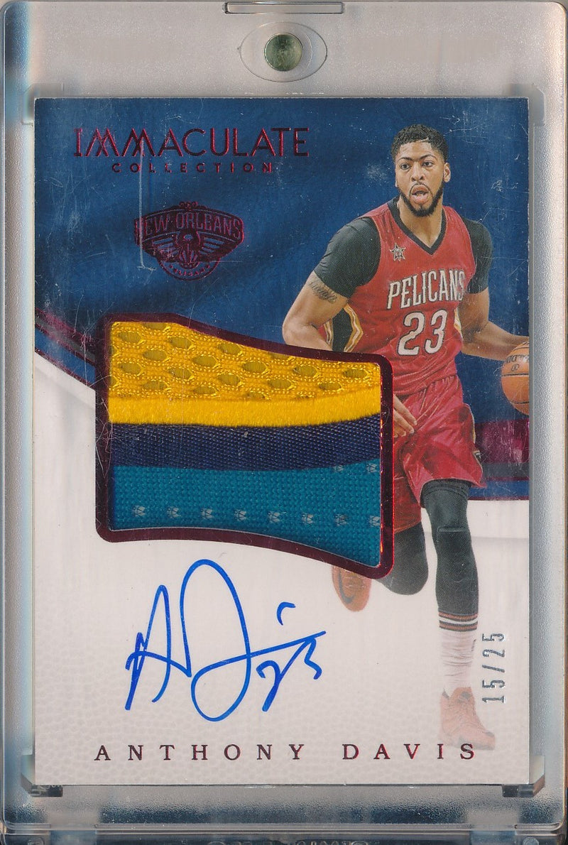 Panini 2016-2017 Immaculate Collection Basketball #PP-AD Anthony Davis 15/25