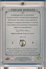 Upper Deck 2007-2008 Chronology Timeless Memories #160 Kevin Garnett 4/99