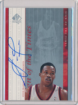 Upper Deck 1999-2000 SP Authentic Sign Of The Times #SF Steve Francis