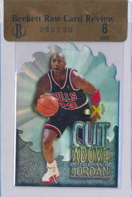 SkyBox 1996-1997 EX 2000 Cut Above #5/10 Michael Jordan  / BGS Grade 8