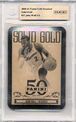 Panini 2010-2011 Gold Standard Solid Gold #25 John Wall 1/1