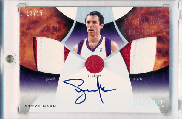 Upper Deck 2006-2007 Exquisite Collection Emblems Of Endorsement #EMSN Steve Nash 13/15