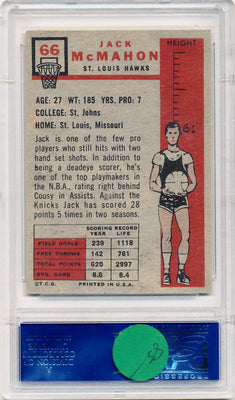 Topps Bowman 1957 St.Louis Hawks  #66 Jack McMahon  / PSA Grade 8