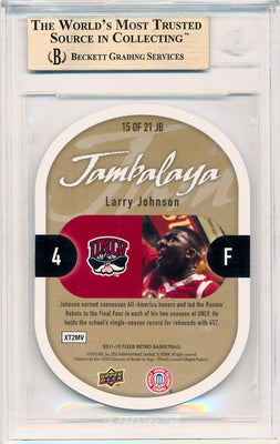 Upper Deck 2011-12 Fleer Retro Jambalaya #15/21JB Larry Johnson  / BGS Grade 9.5