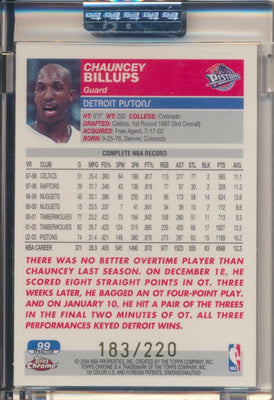 Topps  2003-2004 Chrome  X-Fractor #99 Chauncey Billups 183/220