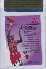 SkyBox 1997-1998 Premium Star Rubies #242 Scottie Pippen 41/50 / BGS Grade 7.5