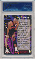 Fleer 1996-1997 Basketball Thrill Seekers #6/15 Michael Jordan  / PSA Grade 10