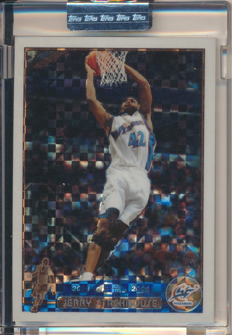 Topps  2003-2004 Chrome  X-Fractor #52 Jerry Stackhouse 45/220