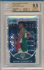 Topps  2007-2008 Bowman Chrome X-Fractors #111 Kevin Durant 40/50 / BGS Grade 9.5