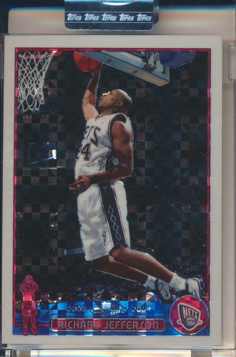 Topps  2003-2004 Chrome  X-Fractor #27 Richard Jefferson 185/220