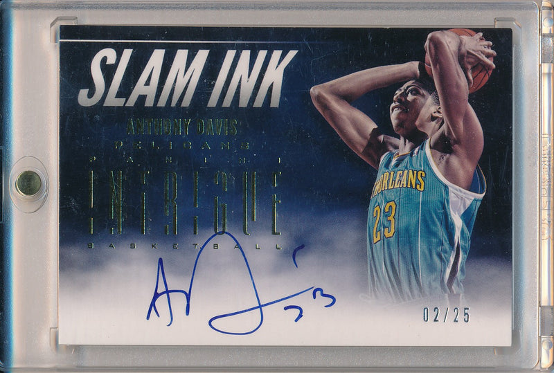 Panini 2013-2013 Intrigue Slam Ink #5 Anthony Davis 2/25