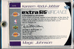 Upper Deck 2003 Sp Authentic Extra Significance #KA/MJ Magic Johnson / Kareem Abdul Jabbar 2/25