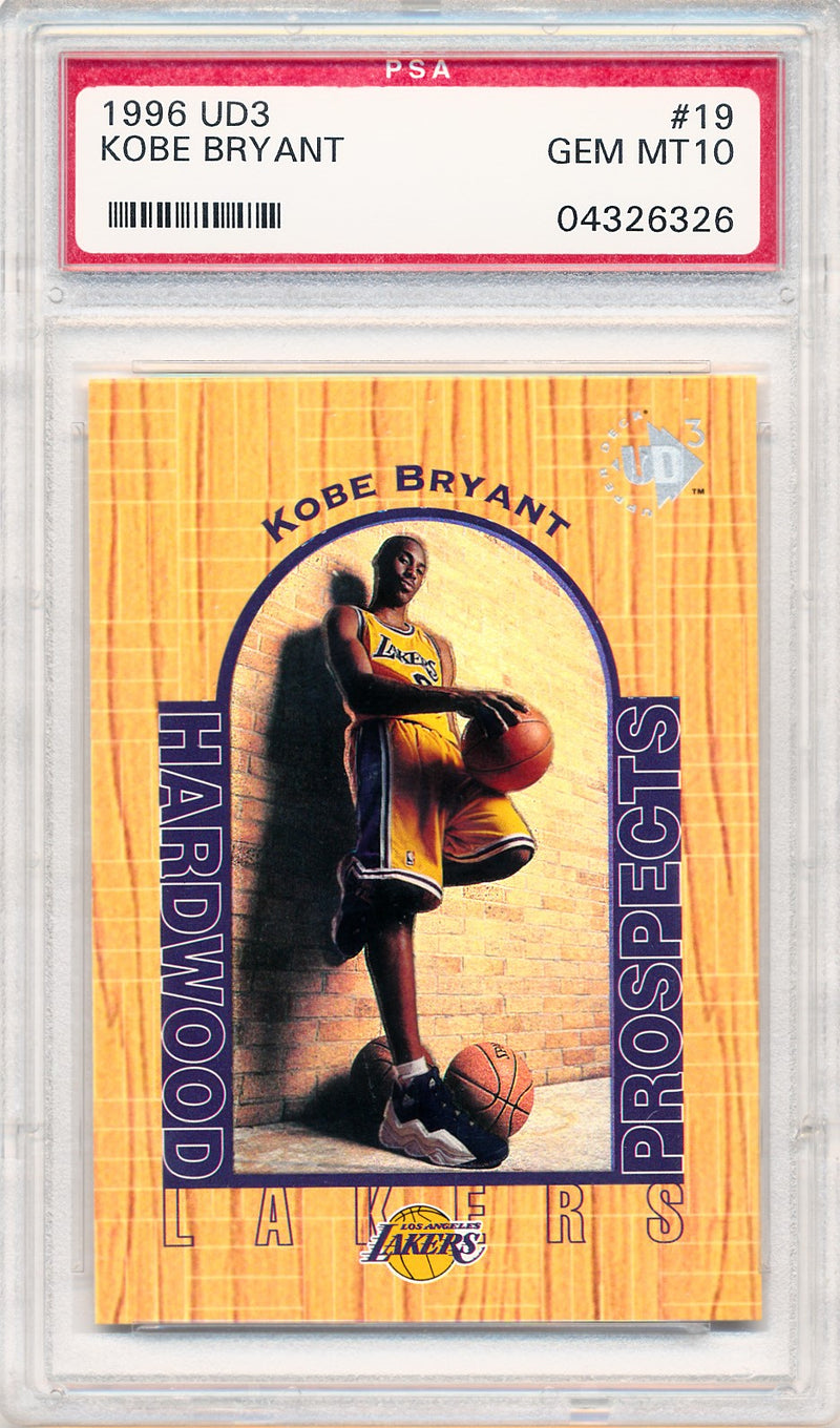 Upper Deck 1996-1997 UD3  #19 Kobe Bryant  / PSA Grade 10