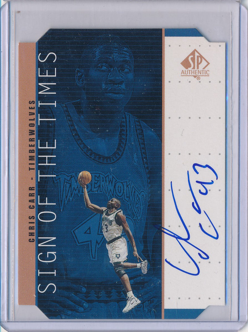 Upper Deck 1998-1999 SP Authentic Sign Of The Times #CC Chris Carr