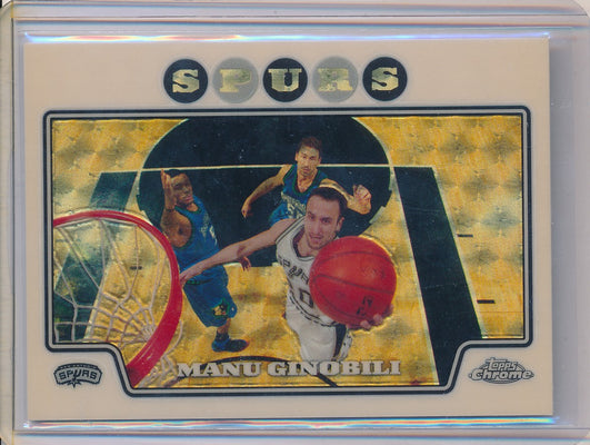 Topps 2008-2009 Chrome Superfractor #63 Manu Ginobili 1/1